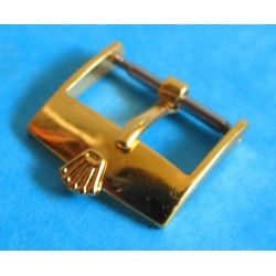 VINTAGE ROLEX / TUDOR Buckle 16mm GOLD PLATED STEEL PLAQUÉ OEM 70s