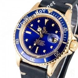 ROLEX INSERT LUNETTE NOIRE BITONS MONTRES SUBMARINER DATE OR & ACIER 1680, 1680-8, PERLE LUMINOVA ref 315-1680-1