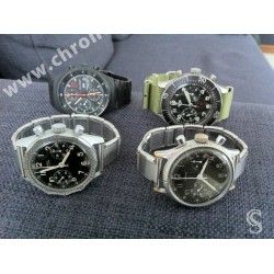 Vintage & RARE 70's Bracelet Elastique HC 55 Swiss Made à ressorts Montres 20mm Acier montres vintages ZENITH,Heuer Monaco