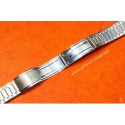 EXPANDRO Vintage & Rare 18mm Elegant steel polished watch bracelet divers band NOS 1950s/60s Breitling, Omega, IWC, Tissot