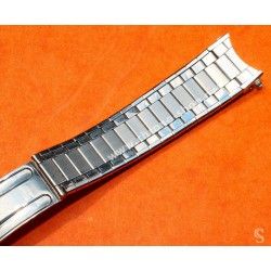 EXPANDRO Vintage & Rare 18mm Elegant steel polished watch bracelet divers band NOS 1950s/60s Breitling, Omega, IWC, Tissot