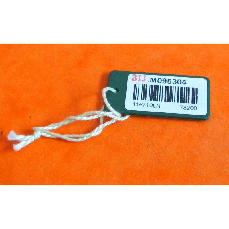 Genuine GMT MASTER II 116710 ceramik Rolex Watch Hang Tag Oyster Swimpruf Green