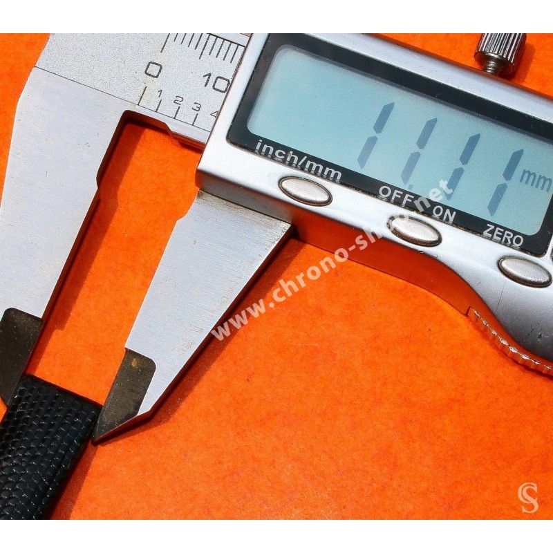 Bracelet De Montre Hirsch Rainbow Lezard Noir - Taille 16 - Neuf Sans étiquette