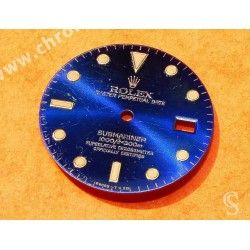 ROLEX RARE SINGER SUBMARINER DATE WATCH DIAL PART BLUE REFLECTS DIAL 16613, 16618, 16803, 16808 CAL.3035, 3135