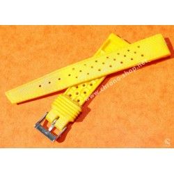 Vintage Yellow Watch 70's 16mm ALASKA Tropic SUB Dive Strap New Old Stock Watch Band nos