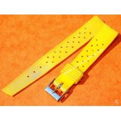 Vintage Yellow Watch 70's 16mm ALASKA Tropic SUB Dive Strap New Old Stock Watch Band nos