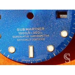 ROLEX RARE SINGER SUBMARINER DATE WATCH DIAL PART BLUE REFLECTS DIAL 16613, 16618, 16803, 16808 CAL.3035, 3135