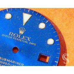 ROLEX RARE CADRAN BLEU FADED TRITIUM MONTRES SUBMARINER DATE BLEU 16803, 16808, 16613, 16618 cal 3035, 3135 OR / BITONS