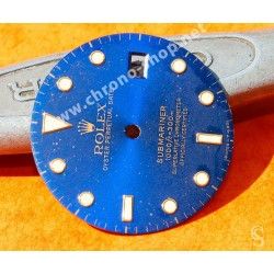 ROLEX RARE SINGER SUBMARINER DATE WATCH DIAL PART BLUE REFLECTS DIAL 16613, 16618, 16803, 16808 CAL.3035, 3135