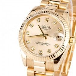 ROLEX MONTRES DAMES LADY DATEJUST PRESIDENT 31mm 178278 SET AIGUILLES OR JAUNE LUMINOVA Cal. 2235, 2135