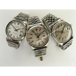 Rolex Rare Jeu aiguilles Or blanc vintages Tritium Montres Oyster Datejust 16019 Cal 3035, 3135