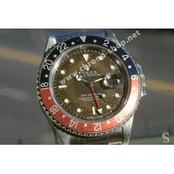 ROLEX CADRAN PATINÉ FADED PRE-TROPICAL ANCIEN MONTRES GMT MASTER 16760, 16710 TRITIUM CAL.3085,3185