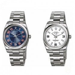 Rolex Oyster Perpetual Jeu Aiguilles Or blanc Tritium Ref montres 15000, 15010, 15037,  15038, 15053, 15200, 15203, 15210, 15223