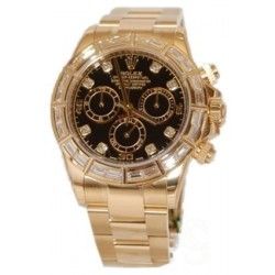 ★Aiguilles Chronos X 3 Or jaune montres Rolex Cosmograph Daytona 116598, 116568, 116518, 116528, Cal 4130★