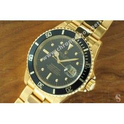 ROLEX SET AIGUILLES OR JAUNE TRITIUM MONTRES SUBMARINER DATE 16803, 16808, 16613, 16618, couleur VANILLE cal 3035, 3135