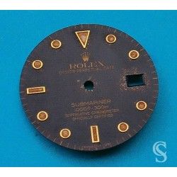 ROLEX RARE SUBMARINER DATE TROPICAL GILT EXOTIC WATCH DIAL PART 16808, 16803, 16613, 16618