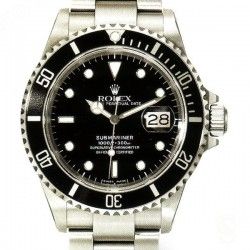 ROLEX RARE INSERT NOIR MONTRES 168000, 16800, 16610 SUBMARINER DATE PERLE LUMINOVA