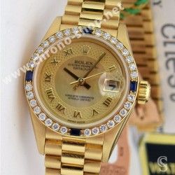 ROLEX MONTRES DAMES LADY DATEJUST 69173, 69178, SET AIGUILLES OR JAUNE TRITIUM Cal. 2035, 2135