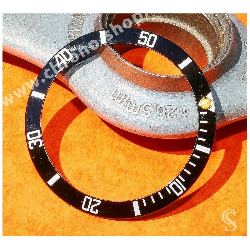 Rolex Submariner date watches 16800, 168000, 16610 bezel Insert Inlay Luminova dot