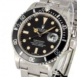 ROLEX RARE INSERT NOIR MONTRES 168000, 16800, 16610 SUBMARINER DATE PERLE LUMINOVA