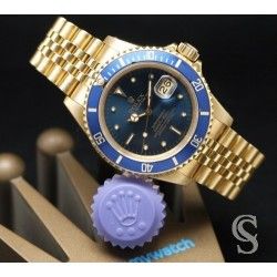 ROLEX RARE INSERT GRADUE LUNETTE BLEU MONTRE SUBMARINER DATE 16613, 16618, 16803, 16808 PERLE SUPERLUMINOVA