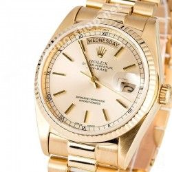 Genuines Rolex President Day Date vintage 80's Hands Cal auto 3055, 3155 shiny Yellow gold in color for restore