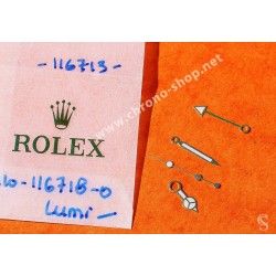 Rolex Set Aiguilles Luminova Or Jaune Montres GMT MASTER 116713, 116718