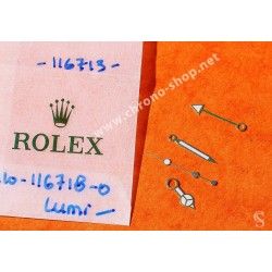 ROLEX ORIGNAL LUMINOVA YELLOW GOLD HANDSET 116718 18K, 116713 GOLD GMT CERAMIC WRIST WATCH