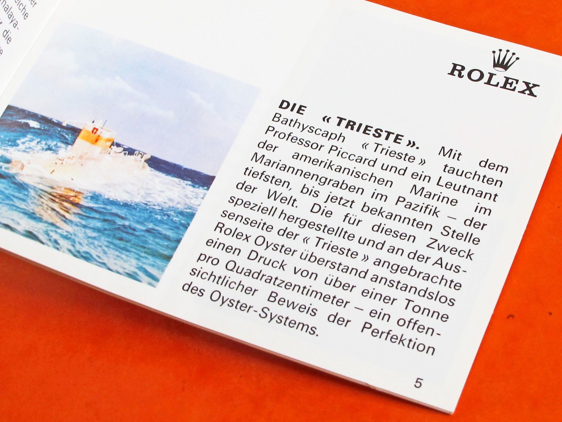 Vintage 1979 "IHRE ROLEX OYSTER" german Booklet 5512 5513 1675 1655 1680 1019 6263 6265