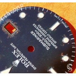 Rolex Factory Patined Black watch dial 16800, 168000, 16610 Submariner date Black Index Tritium cal 3035, 3135