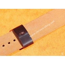 Bracelet Nato Cuir Cordovan Brun Style Vintage 20mm Montres Anciennes Rolex, Tudor, IWC, Breitling, Omega