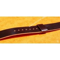 Brown Horween Shell Cordovan 1 piece leather watch strap Anciennes Rolex, Tudor, IWC, Breitling, Omega