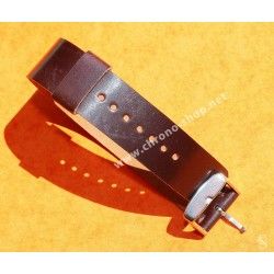 Brown Horween Shell Cordovan 1 piece leather watch strap Anciennes Rolex, Tudor, IWC, Breitling, Omega