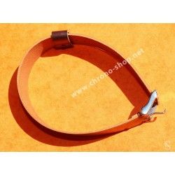 Brown Horween Shell Cordovan 1 piece leather watch strap Anciennes Rolex, Tudor, IWC, Breitling, Omega
