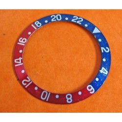 Rare Faded Rolex Vintage 1675 16750 Pepsi GMT Bezel insert inlay 