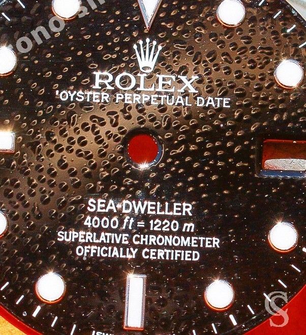 ROLEX RARE CADRAN 16660, 16600 MONTRES SEA-DWELLER TRIPLE SIX LUMINOVA SEA DWELLER SWISS MADE
