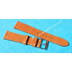 VINTAGE STYLE SOFT LEATHER CHOCOLATE COCOA COLOR WATCHES STRAP 20mm LUGS