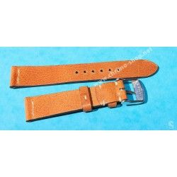 VINTAGE STYLE SOFT LEATHER CHOCOLATE COCOA COLOR WATCHES STRAP 20mm LUGS