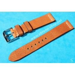 VINTAGE STYLE SOFT LEATHER CHOCOLATE COCOA COLOR WATCHES STRAP 20mm LUGS