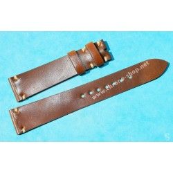 ★☆Handcrafted Genuine Cow boy watches strap Horween Shell Cordovan Leather Watch Band Bracelet Coffee color 20mm★☆