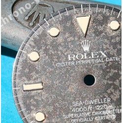 ROLEX GENUINE EXOTIC 16660, 16600 WATCH PART BLACK GLOSSY DIAL SEA-DWELLER CAL 3035 3135 MOVEMENT LUMINOVA SWISS MADE