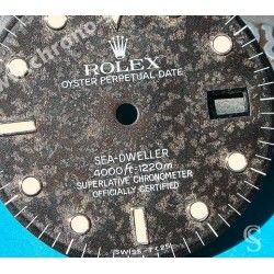 ROLEX GENUINE EXOTIC 16660, 16600 WATCH PART BLACK GLOSSY DIAL SEA-DWELLER CAL 3035 3135 MOVEMENT LUMINOVA SWISS MADE