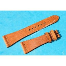 VINTAGE STYLE SOFT LEATHER TOBACCO COLOR WATCHES STRAP 18mm LUGS