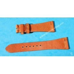 VINTAGE STYLE SOFT LEATHER TOBACCO COLOR WATCHES STRAP 18mm LUGS