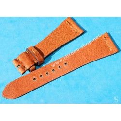 VINTAGE STYLE SOFT LEATHER TOBACCO COLOR WATCHES STRAP 18mm LUGS