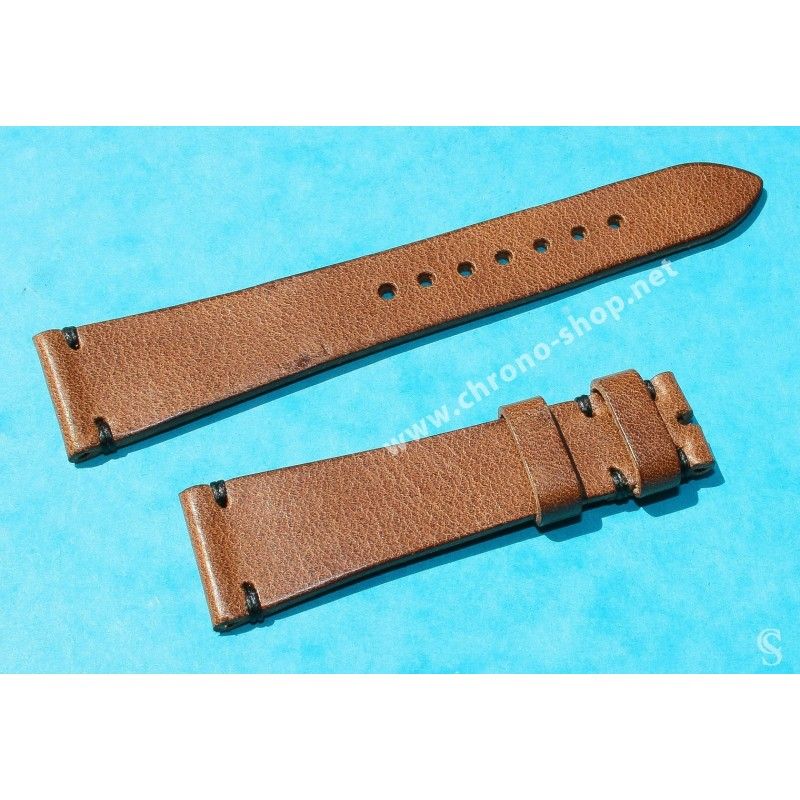 VINTAGE STYLE SOFT LEATHER CHOCOLATE COCOA COLOR WATCHES STRAP 20mm LUGS