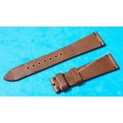 VINTAGE STYLE SOFT LEATHER CHOCOLATE COCOA COLOR WATCHES STRAP 20mm LUGS
