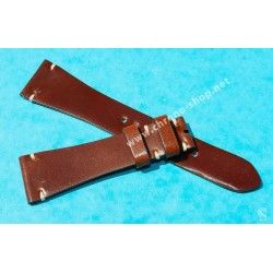 ★☆Handcrafted Genuine Cowboy watches strap Horween Shell Cordovan Leather Watch Band Bracelet CARAMEL color 18mm★☆