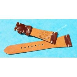 ★☆☆ BRACELET MONTRES COW BOY HORWEEN SHELL CUIR CORDOVAN ULTRA FIN 18mm COULEUR CARAMEL ★☆☆