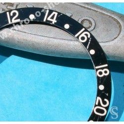 Rolex GMT Master All Black watch Black color S/S 16700, 16710, 16760 Bezel 24H Insert Part